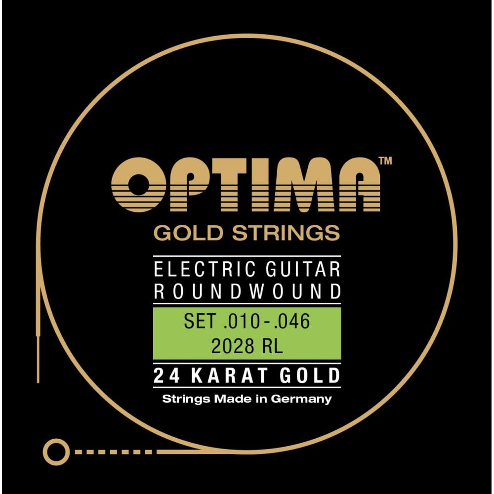 Optima Gold-Plated 10-46 Electric Guitar Strings