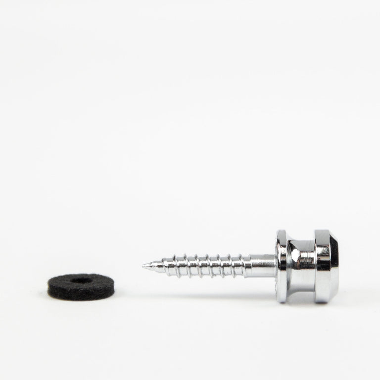Schaller S-Locks Chrome Strap Buttons and Screws (2-Pack)