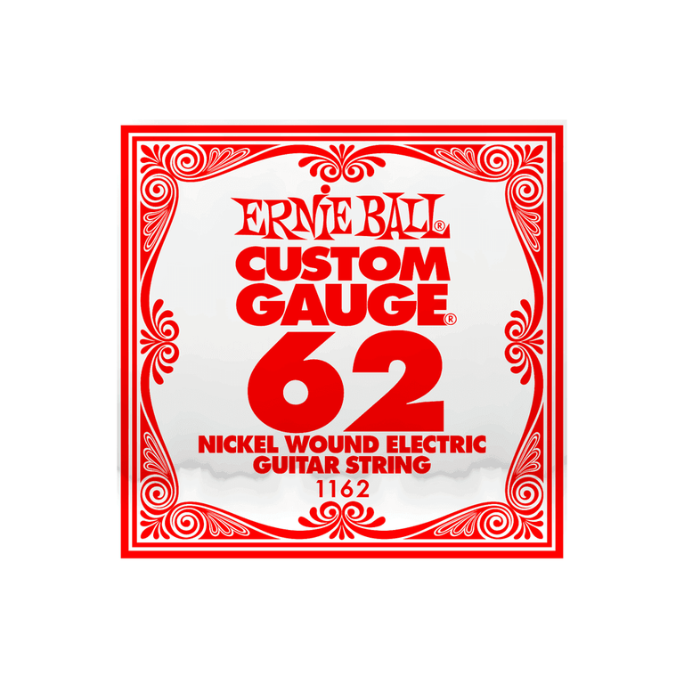 Ernie Ball Nickel Wound .062w Electric Guitar Single String