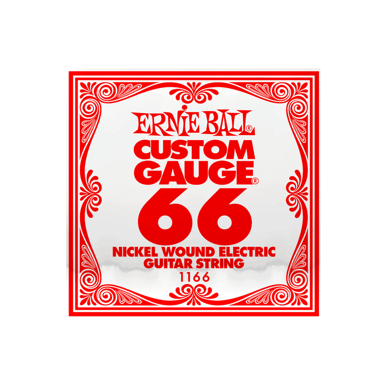 Ernie Ball Nickel Wound .066w Electric Guitar Single String