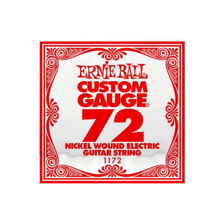 Ernie Ball Nickel Wound .072w Electric Guitar Single String