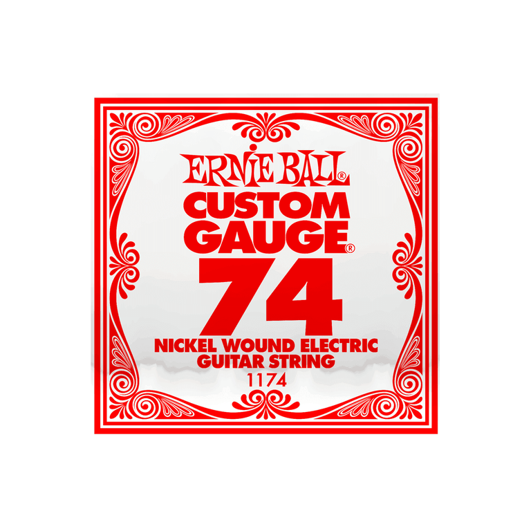 Ernie Ball Nickel Wound .074w Electric Guitar Single String