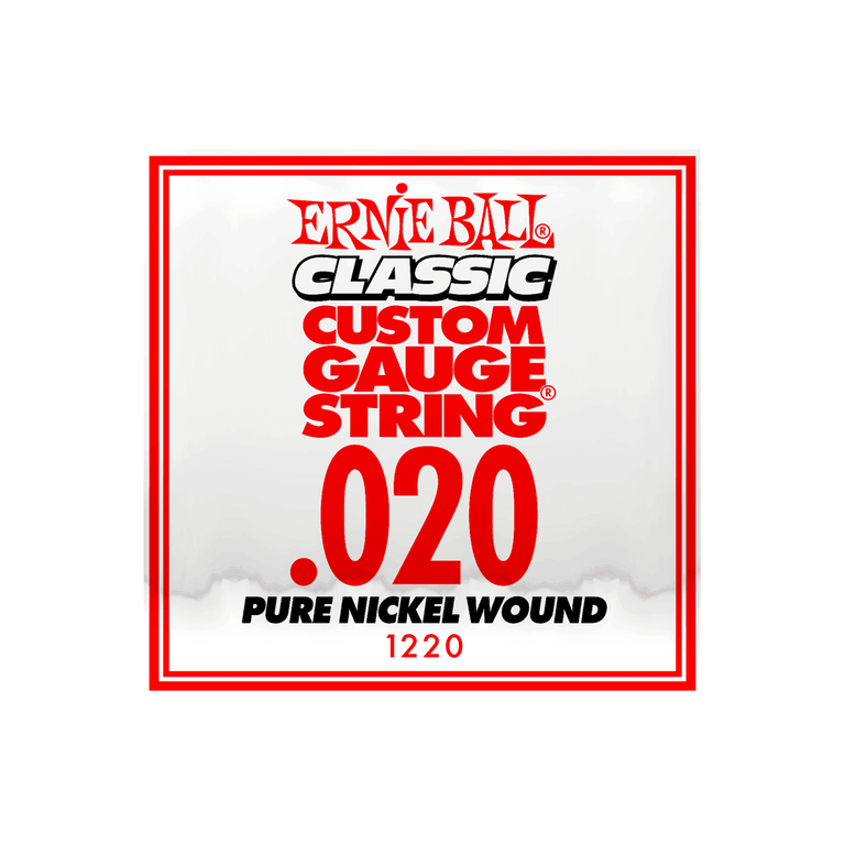 Ernie Ball Classic Slinky Pure Nickel .020w Electric Guitar Single String