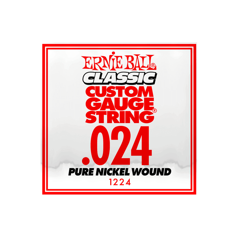 Ernie Ball Classic Slinky Pure Nickel .024w Electric Guitar Single String