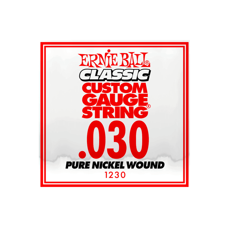 Ernie Ball Classic Slinky Pure Nickel .030w Electric Guitar Single String