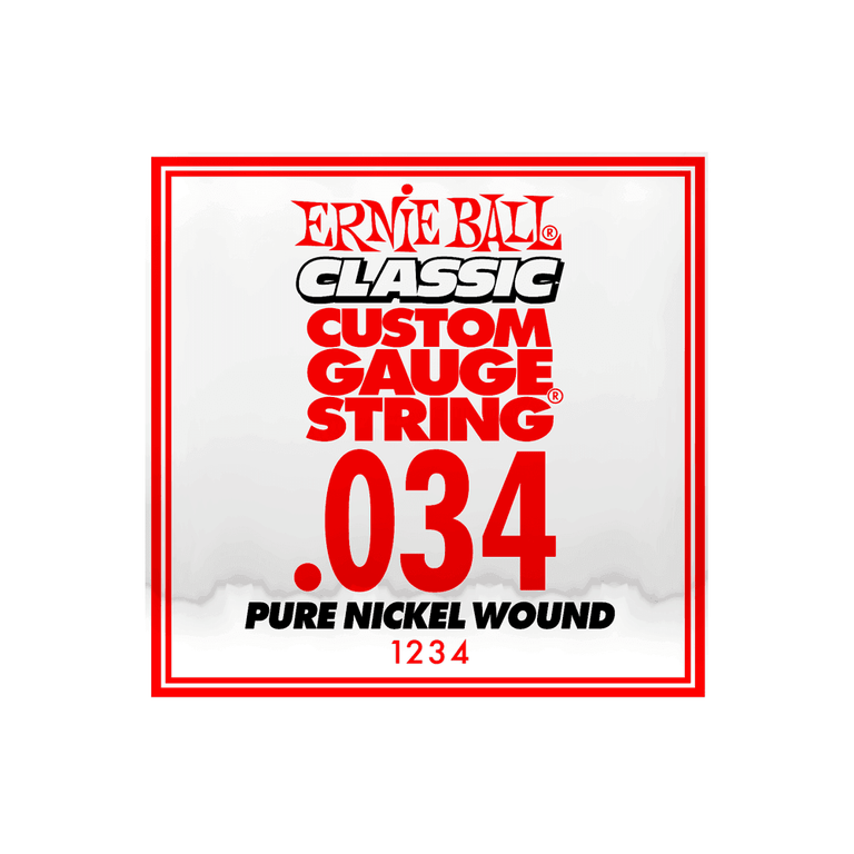 Ernie Ball Classic Slinky Pure Nickel .034w Electric Guitar Single String