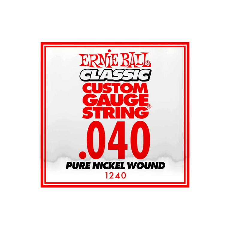 Ernie Ball Classic Slinky Pure Nickel .040w Electric Guitar Single String