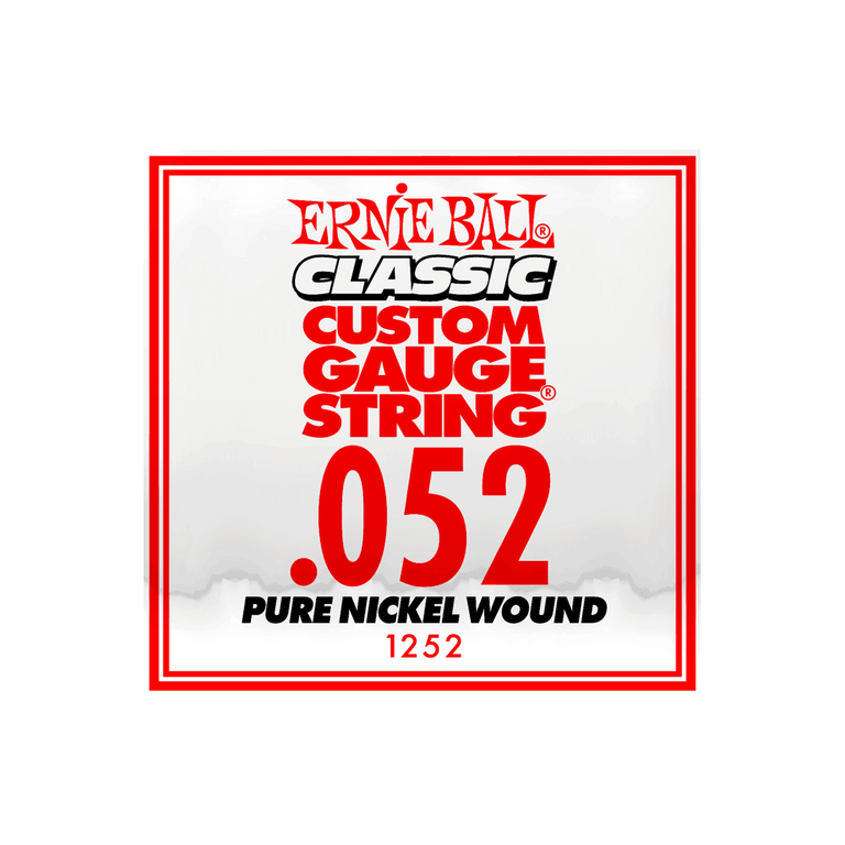 Ernie Ball Classic Slinky Pure Nickel .052w Electric Guitar Single String
