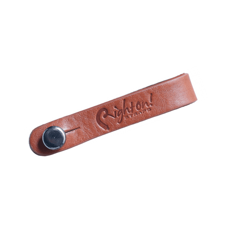 RightOn Acoustic Headstock/Neck Strap Link, Woody