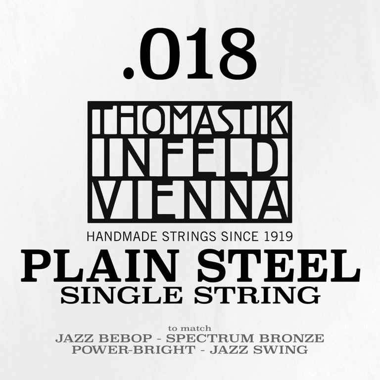 Thomastik-Infeld Brass Plated Steel Single String .018
