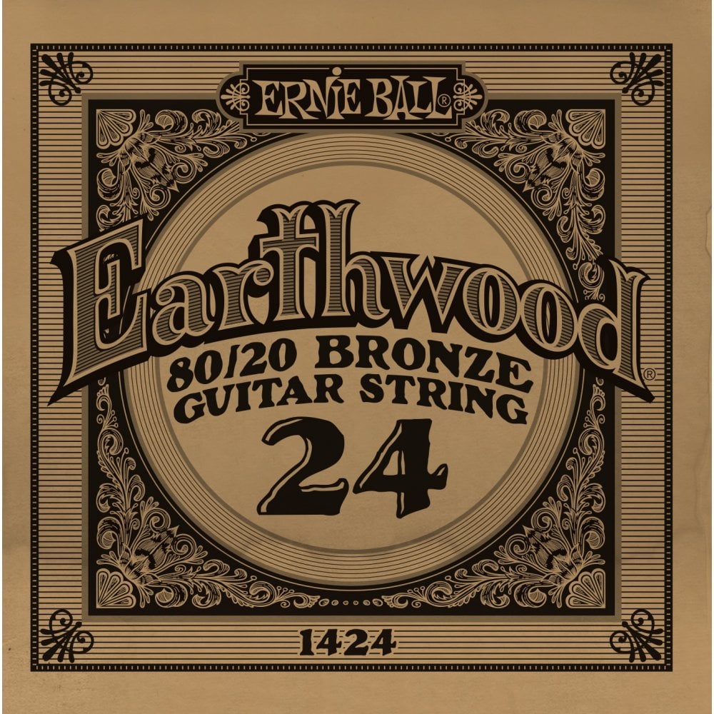 Ernie Ball Earthwood 80/20 Bronze .024w Acoustic Guitar Single String