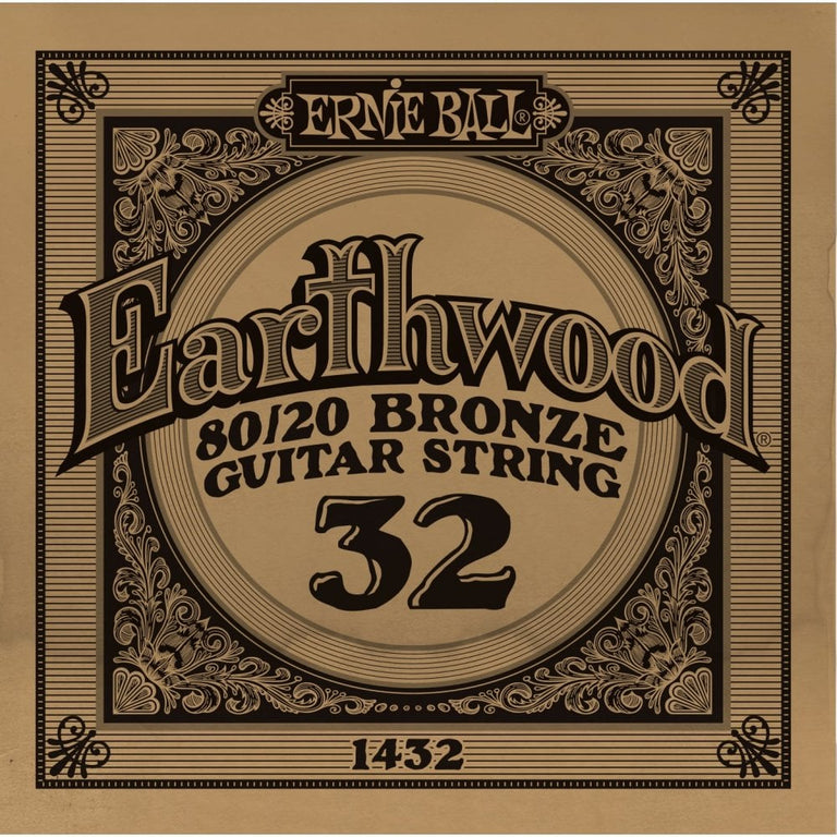 Ernie Ball Earthwood 80/20 Bronze .032w Acoustic Guitar Single String
