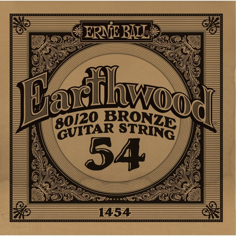 Ernie Ball Earthwood 80/20 Bronze .054w Acoustic Guitar Single String