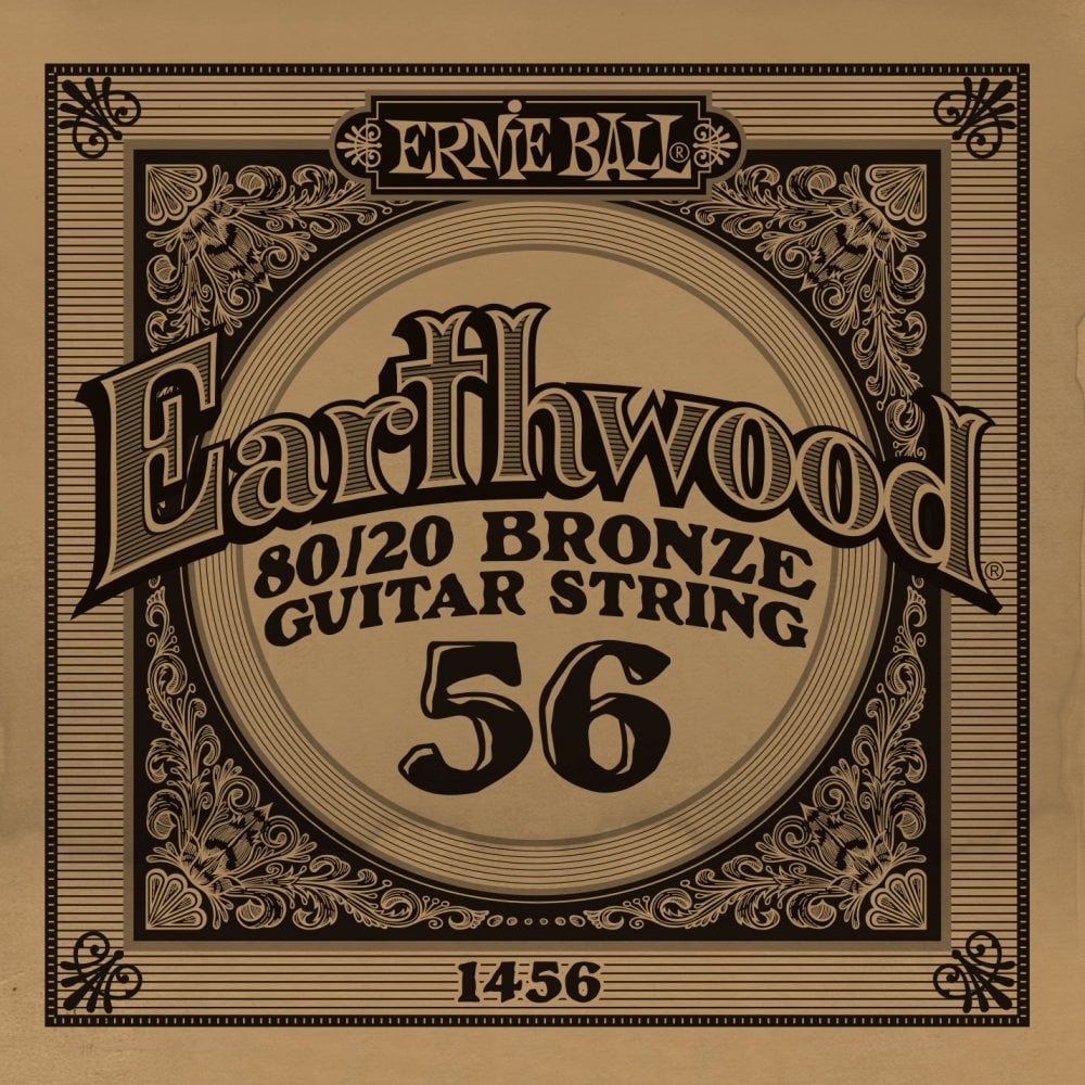 Ernie Ball Earthwood 80/20 Bronze .056w Acoustic Guitar Single String