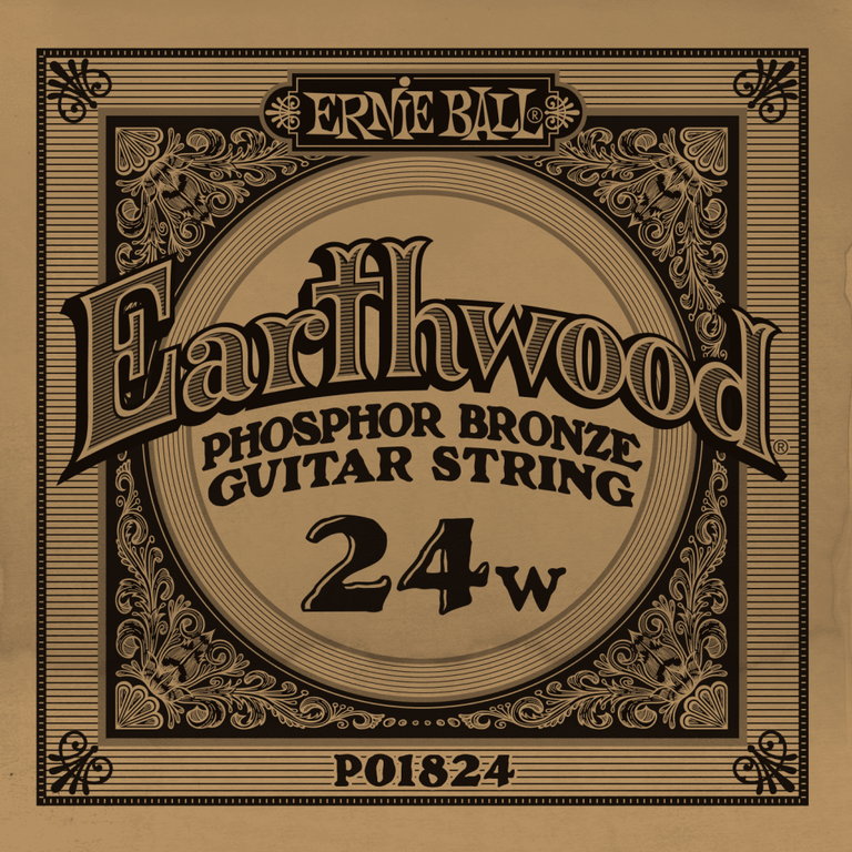 Ernie Ball Slinky Phosphor Bronze .024w Acoustic Guitar Single String