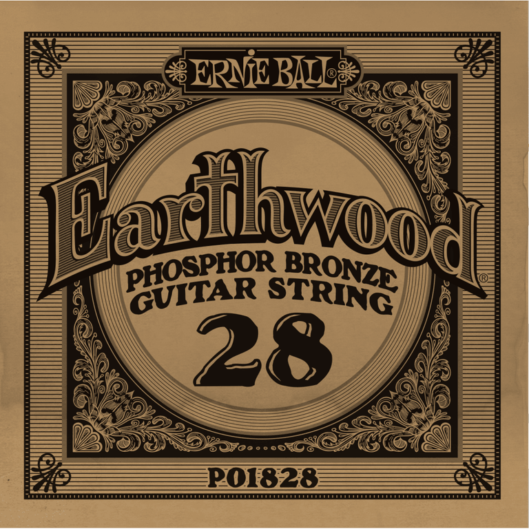 Ernie Ball Slinky Phosphor Bronze .028w Acoustic Guitar Single String