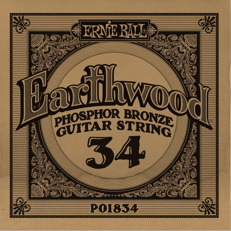 Ernie Ball Slinky Phosphor Bronze .034w Acoustic Guitar Single String