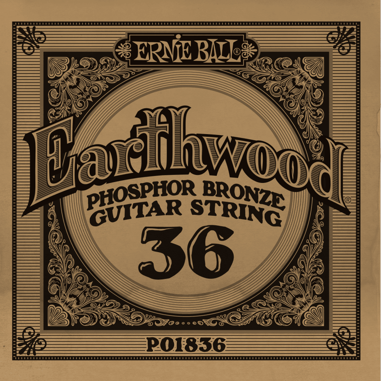 Ernie Ball Slinky Phosphor Bronze .036w Acoustic Guitar Single String