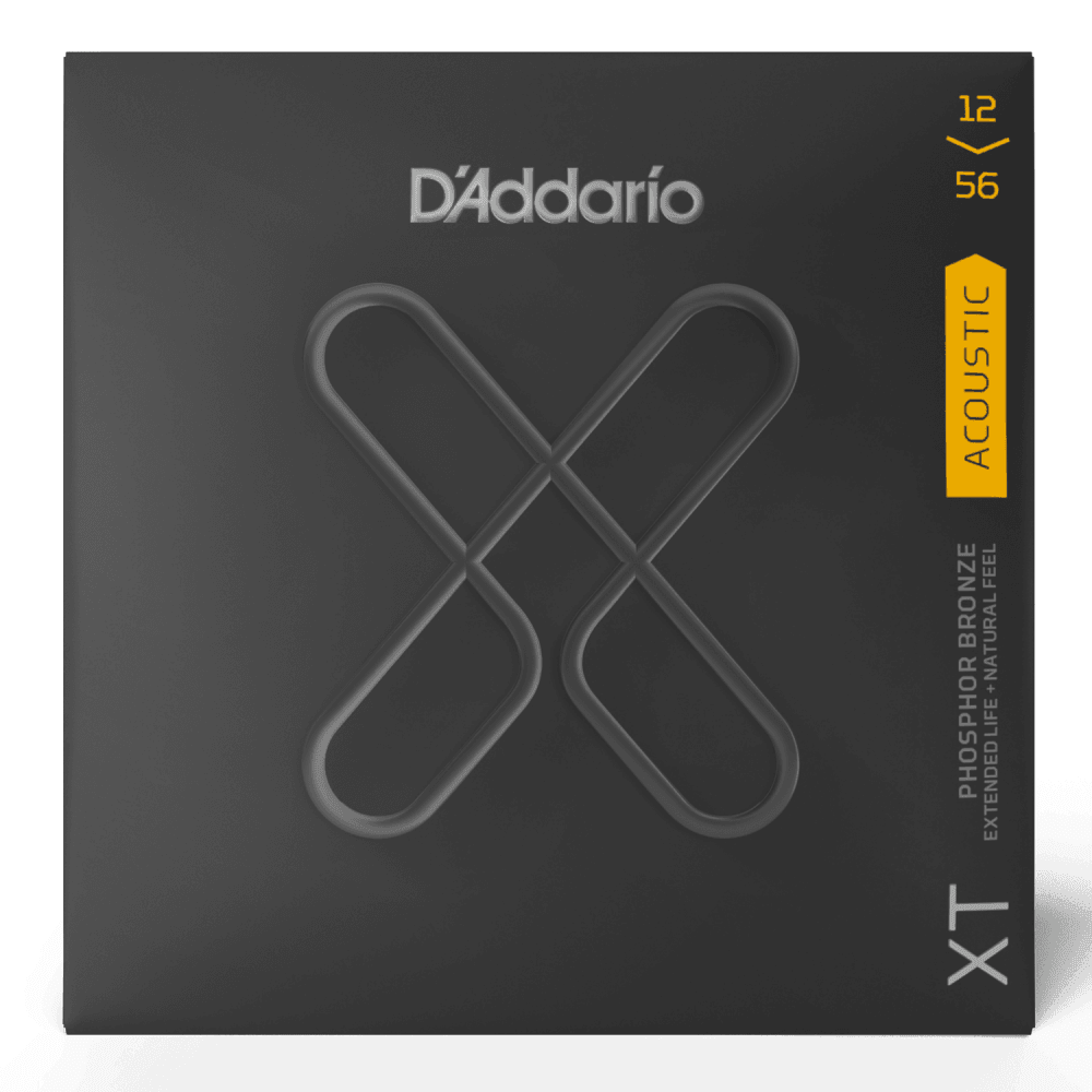 D'Addario XT Coated Phosphor Bronze 12-56 Acoustic Guitar Strings