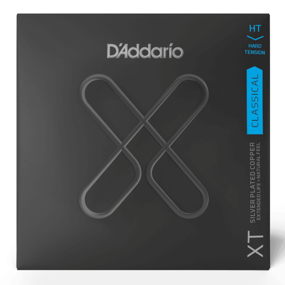 D'Addario XT Coated Silver-Plated Classical Guitar Strings, Hard Tension