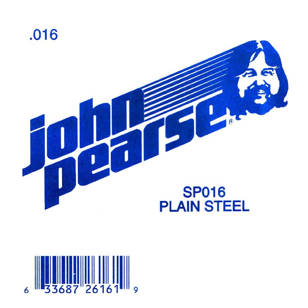 John Pearse Plain Steel .016 Single String