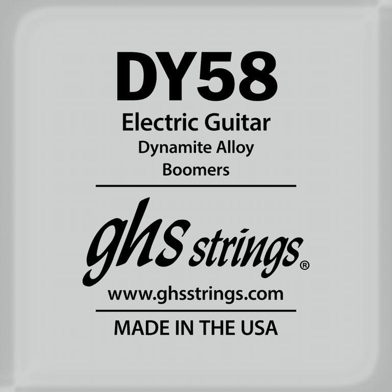 GHS Boomers Round Core Nickel Wound .058 Electric Guitar Single String