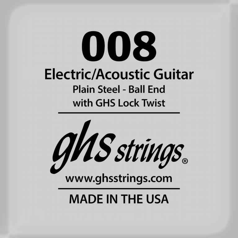 GHS Plain Steel 8 (.008