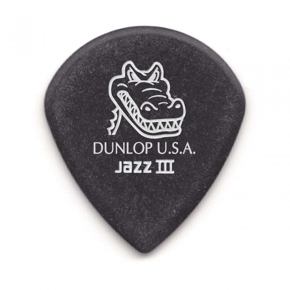 Jim Dunlop Gator Grip Jazz III Picks, 1.4mm, 6-Pack