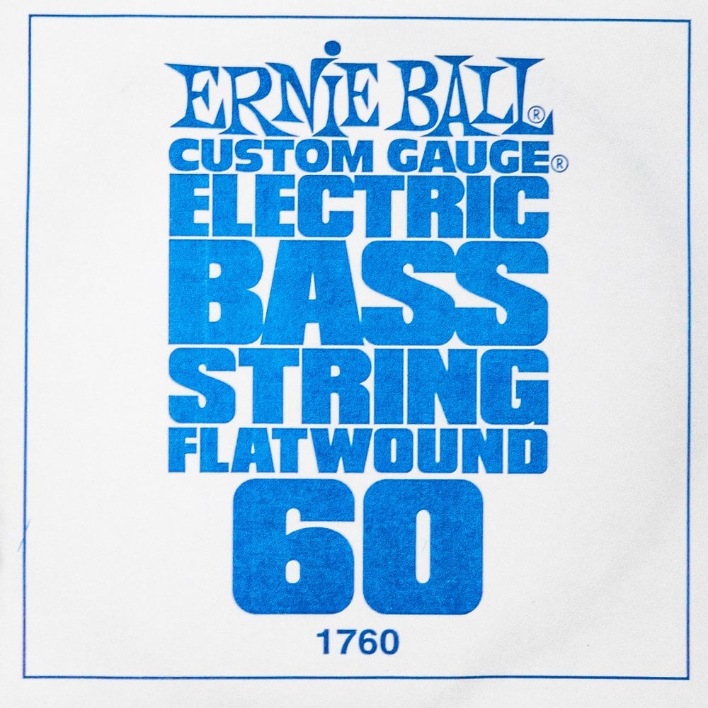 Ernie Ball Flatwound Stainless Steel .060 Bass Guitar Single String