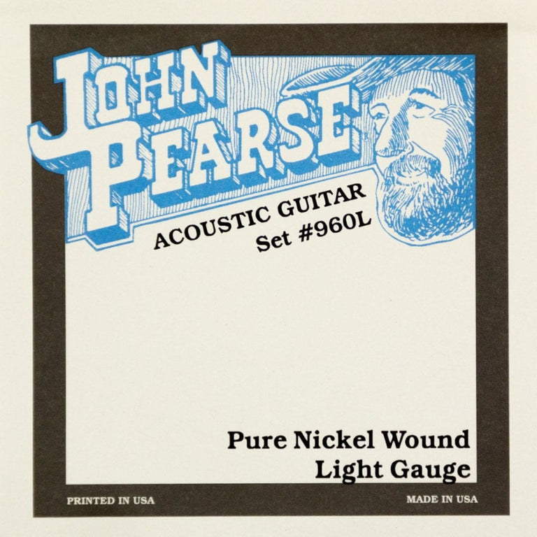 John Pearse Nickel 12-54 Electro-Acoustic Guitar Strings, Light