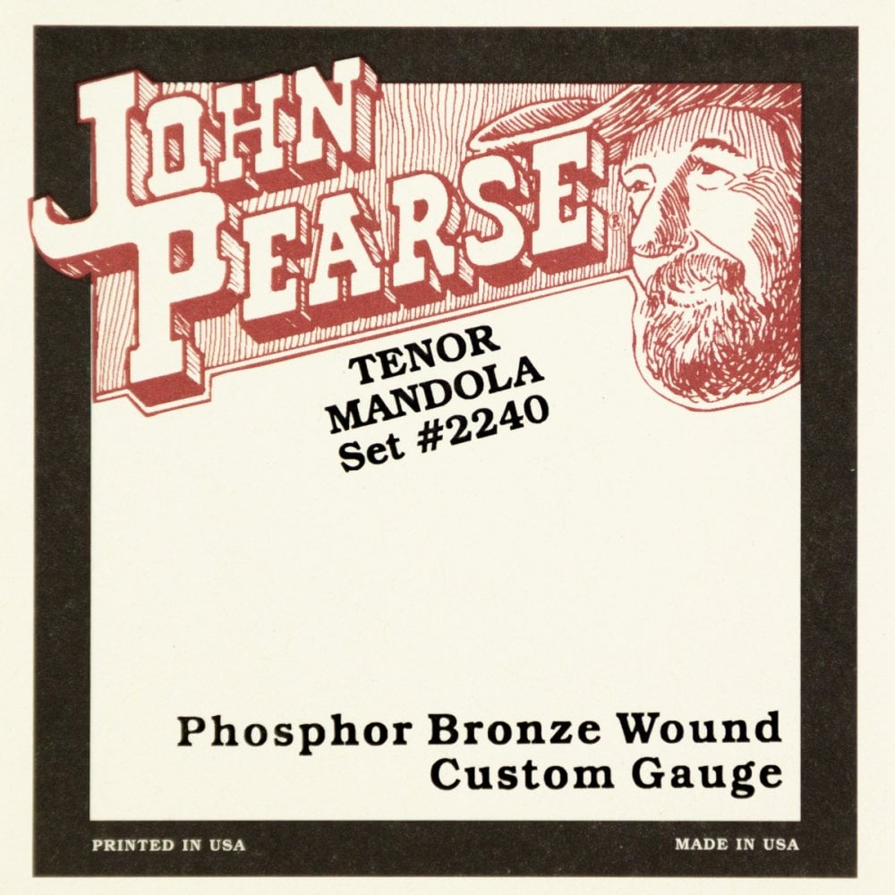 John Pearse 2240 Tenor Mandola Strings Set, Phosphor Bronze Custom Gauge, 12-49