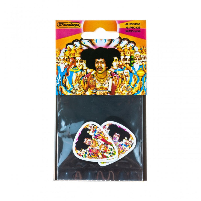 Jim Dunlop Jimi Hendrix 'Bold As Love' Album Cover Guitar Picks, 6-Pack