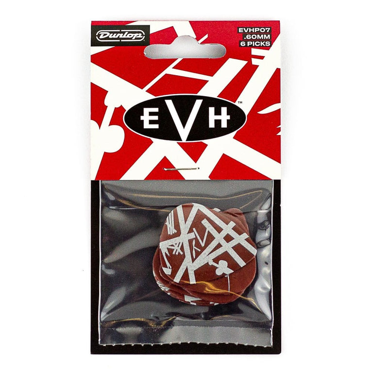 Jim Dunlop EVH Shark Guitar Max-Grip Nylon .60mm Guitar Picks, 6-Pack