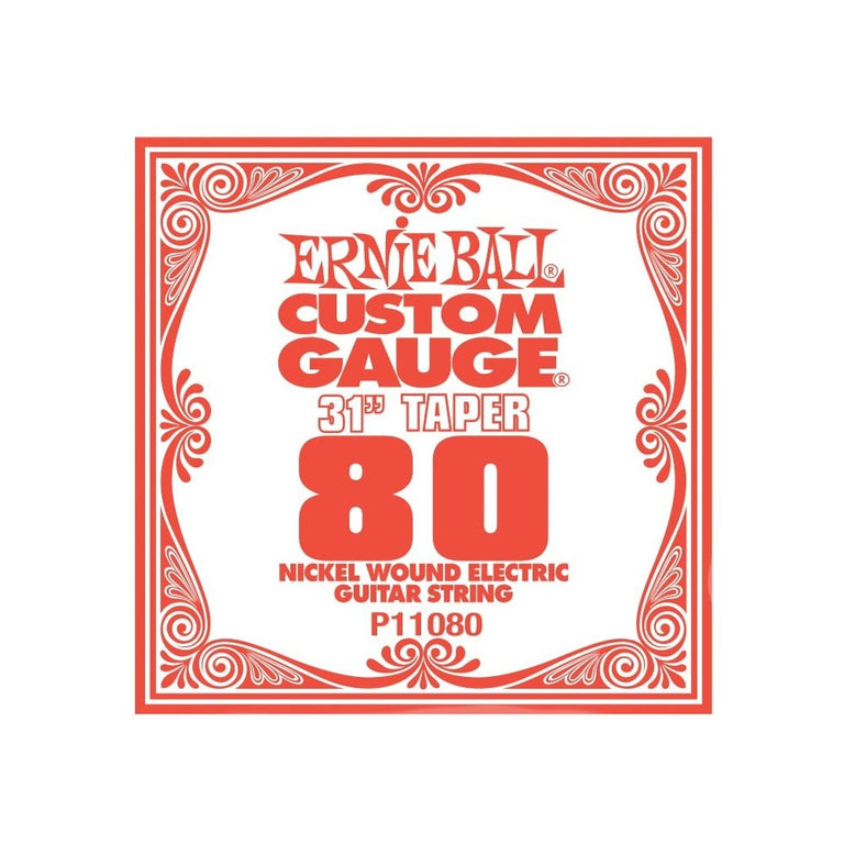 Ernie Ball Nickel Wound .080w Electric Guitar Single String