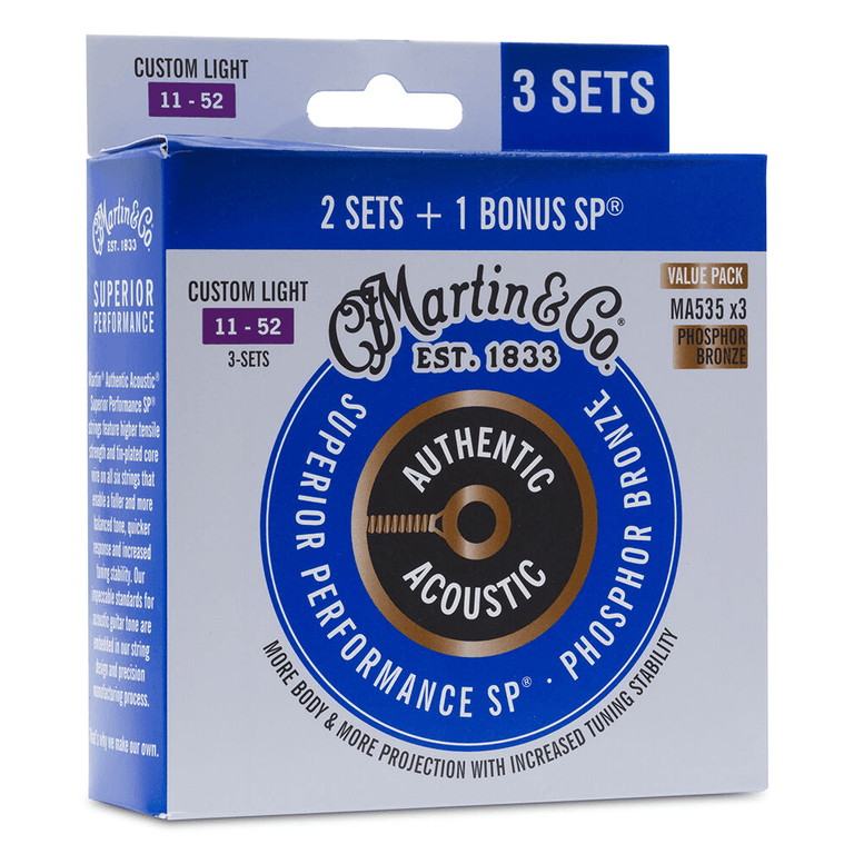 Shop Martin Authentic Acoustic Guitar Strings | LUXE | SP | Retro ...