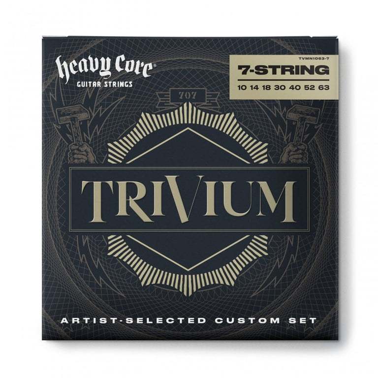 Jim Dunlop TRIVIUM Signature Heavy Core 10-63 7-String Electric Guitar Strings
