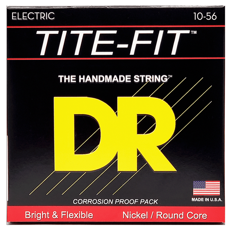 DR Strings TITE-FIT Nickel Wound 10-56 Electric Guitar Strings, Jeff Healey