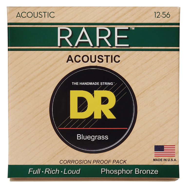 DR Strings RARE Bronze 12-56 Acoustic Guitar Strings