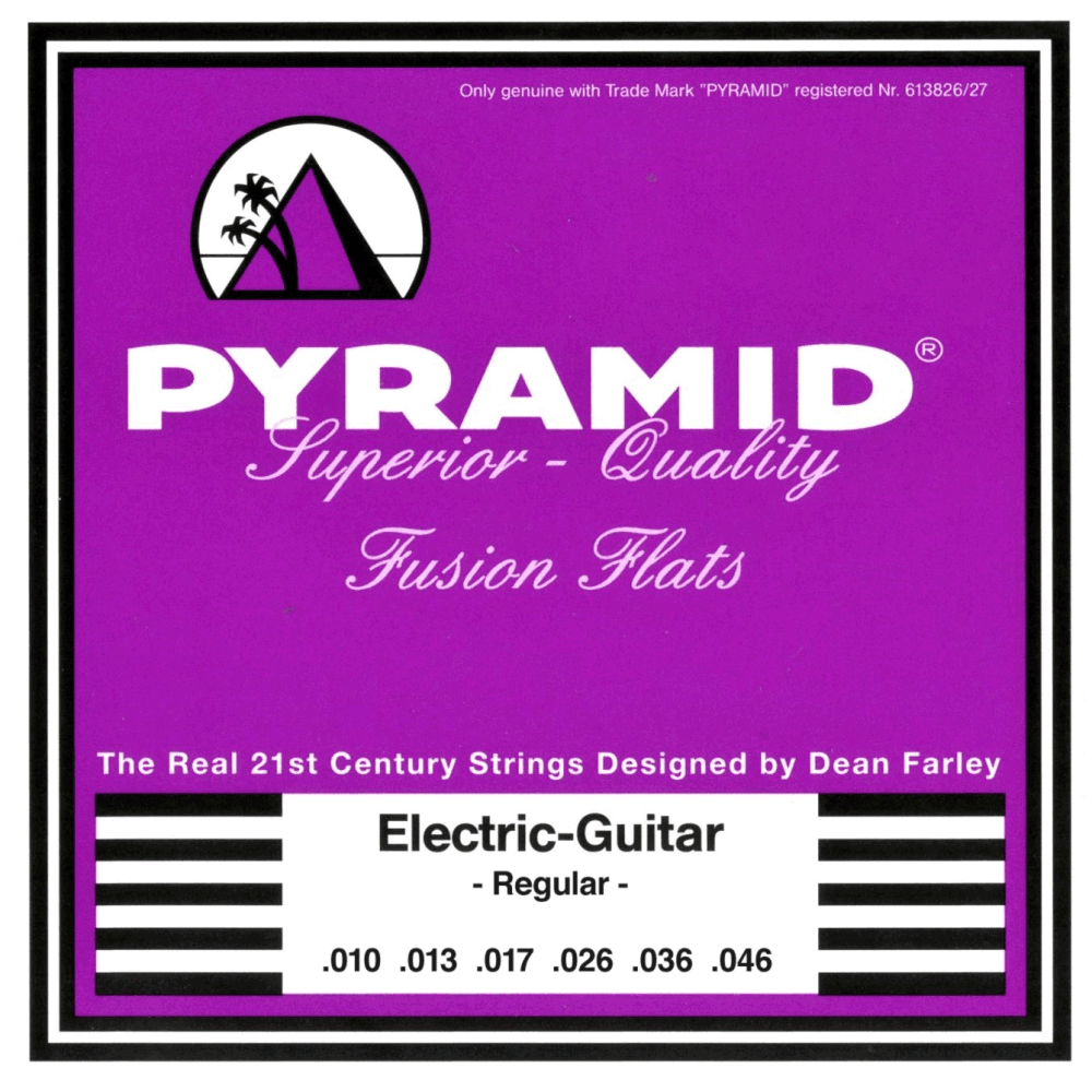 Pyramid FUSION FLATS Pure Nickel Flatwound 10-46 Electric Guitar Strings