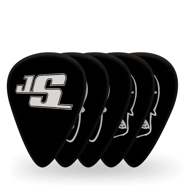 D'Addario Joe Satriani Signature Medium Guitar Picks, Black, 10-Pack