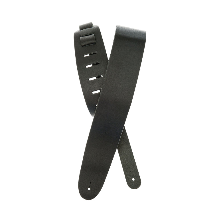 D'Addario Classic Leather Guitar Strap, Black