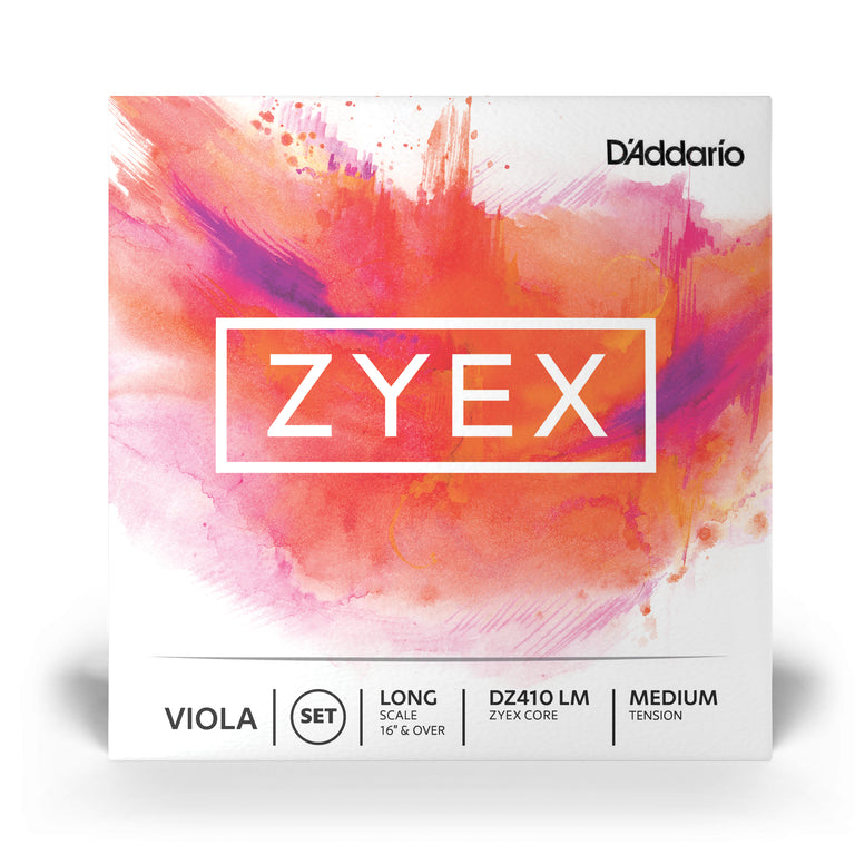 D'Addario DZ410 Zyex Viola Long Scale, Medium Tension