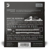 D'Addario Chromes 40-95 Stainless Steel Flatwound Bass Guitar Strings, Super Long Scale [ECB80SL]