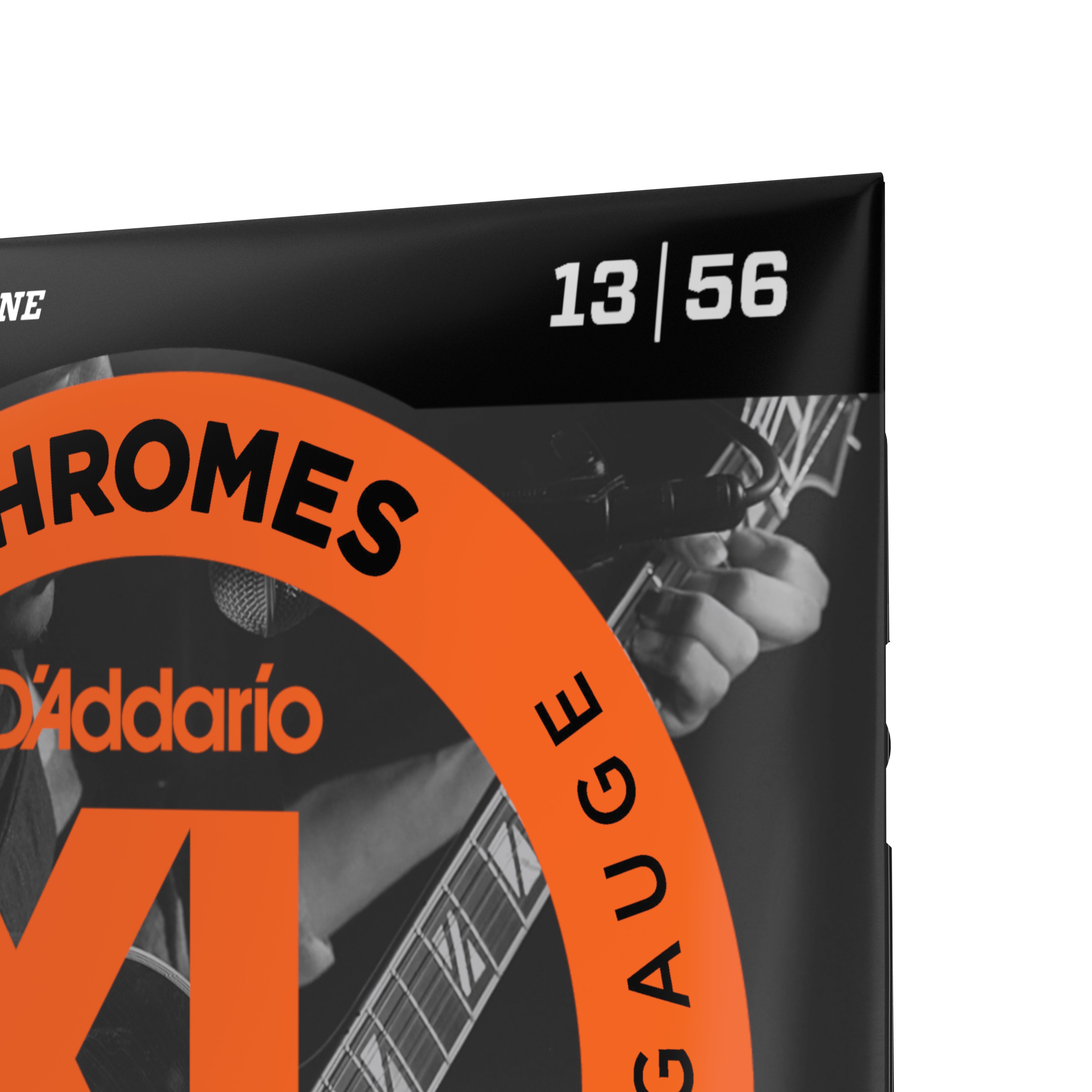 D'Addario ECG26 Flatwound Chromes Steel 13-56 Electric Guitar Strings, Medium