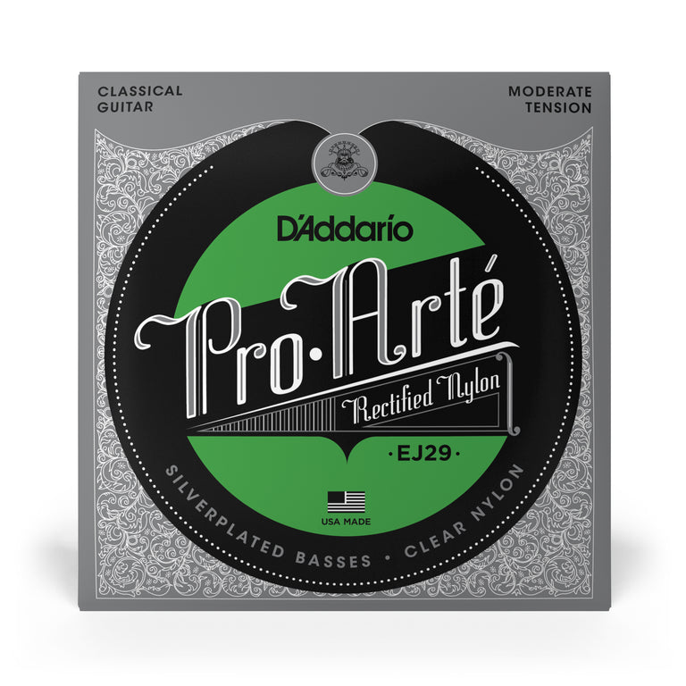 D'Addario Pro-Arté EJ29 Moderate Tension Classical Guitar Strings w/ Rectified Nylon Trebles