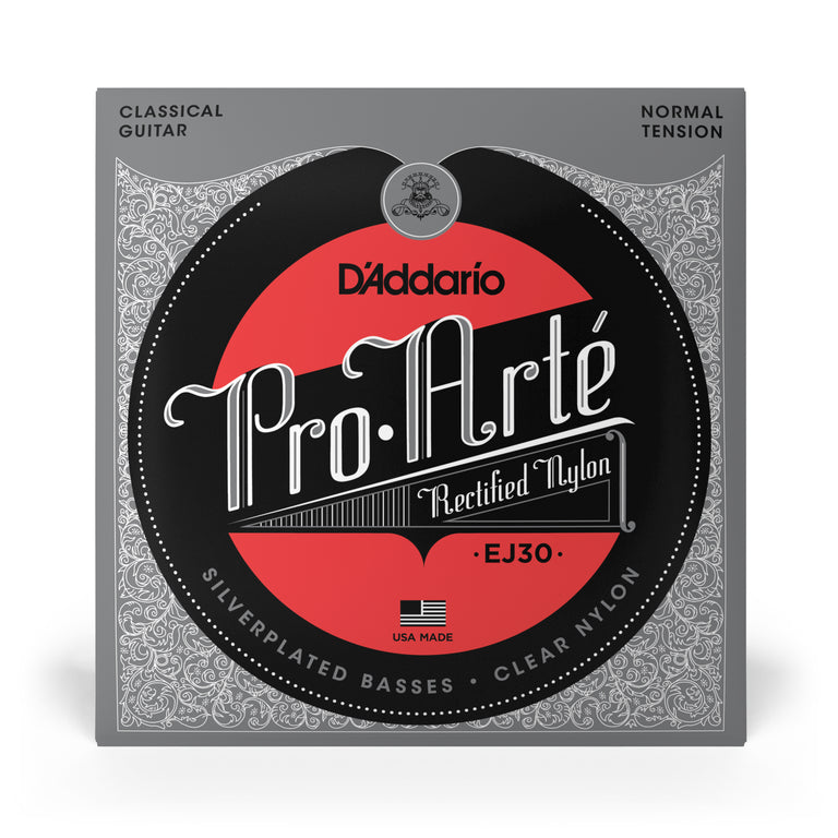 D'Addario Pro-Arté EJ30 Normal Tension Classical Guitar Strings w/ Rectified Nylon Trebles