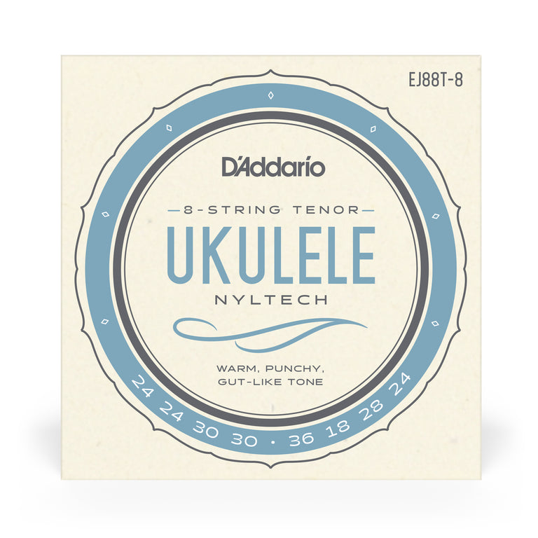 D'Addario EJ88T-8 Nyltech Ukulele Strings 8-String Tenor GCEA