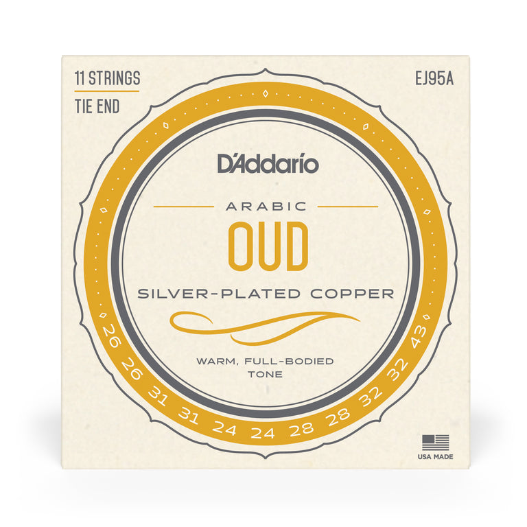 D'Addario EJ95A Arabic Oud Silver Wound on Nylon Strings