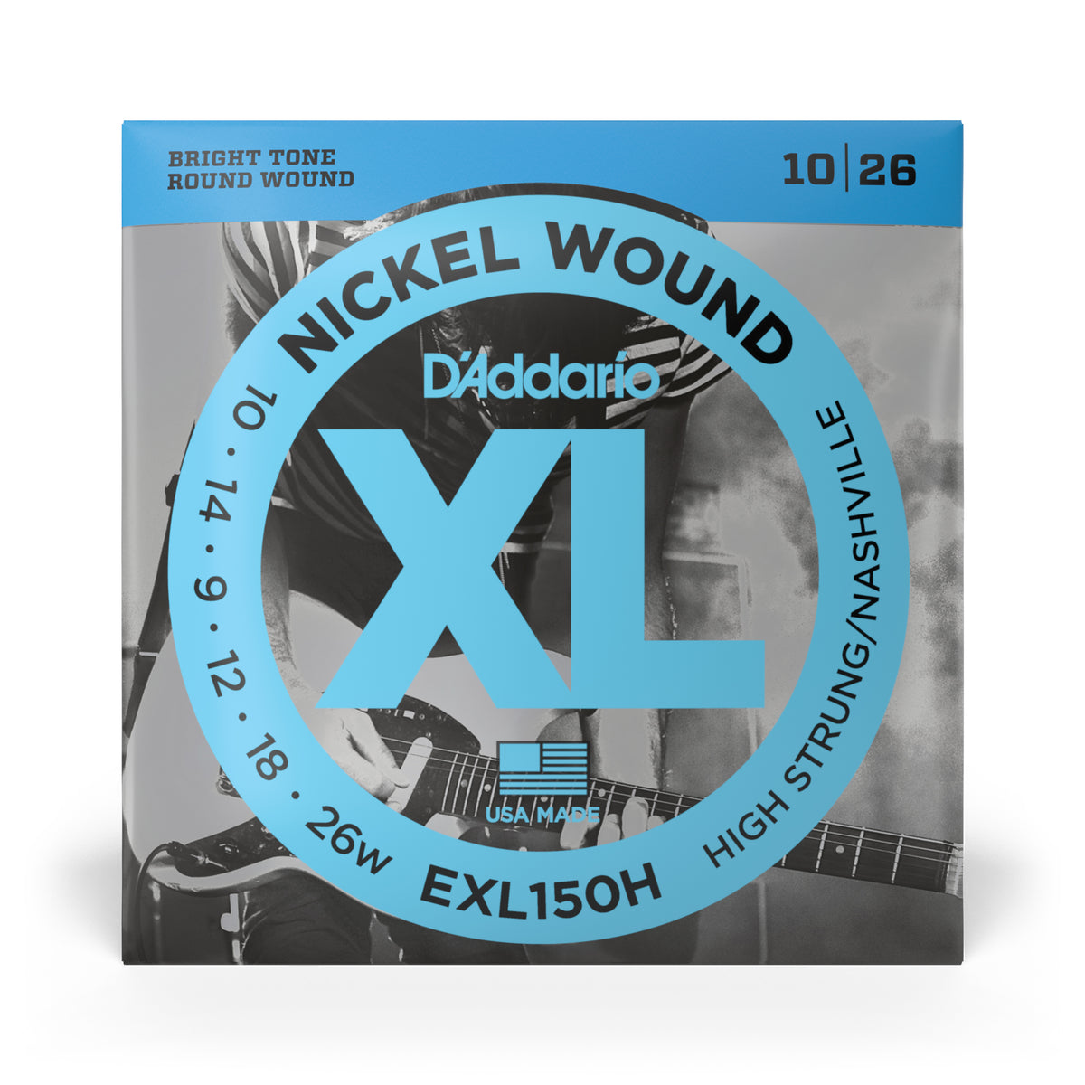 D'Addario EXL150H Nickel Wound 1026 HighString Electric Guitar Strin