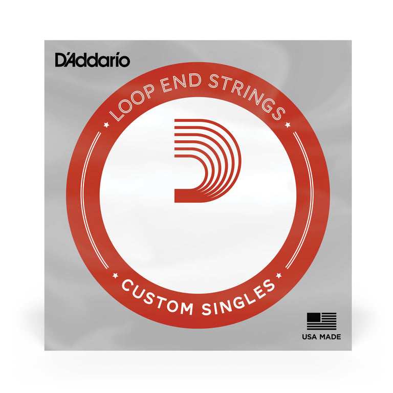 D'Addario LE008 Loop End Plain Steel Single String .008